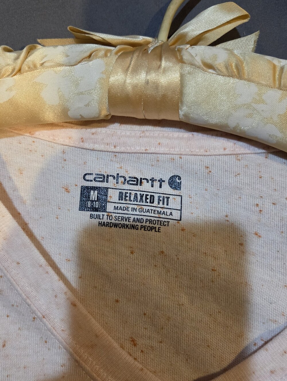 Carhartt pink with orange dots casual outdoorsy everyday long sleeve tee  | M - Picture 5 of 8